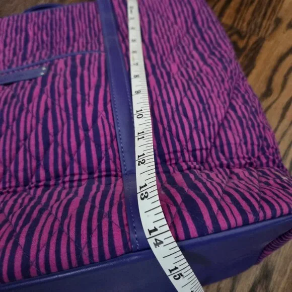 Vera Bradley Trimmed Laptop Tote in Impressionista Stripe - Picture 7 of 9